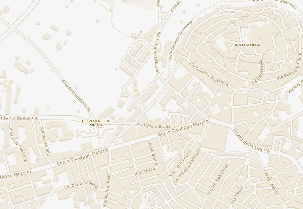Mappa · Via Giuseppe Pisanelli 12, Ostuni